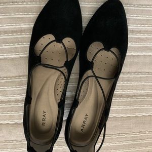Black Suede Wedge shoes size 12